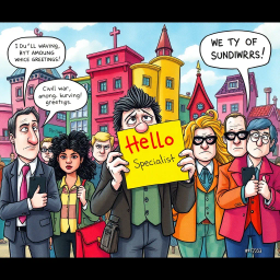 Whose Hello Is It Anyway? - Text-based game