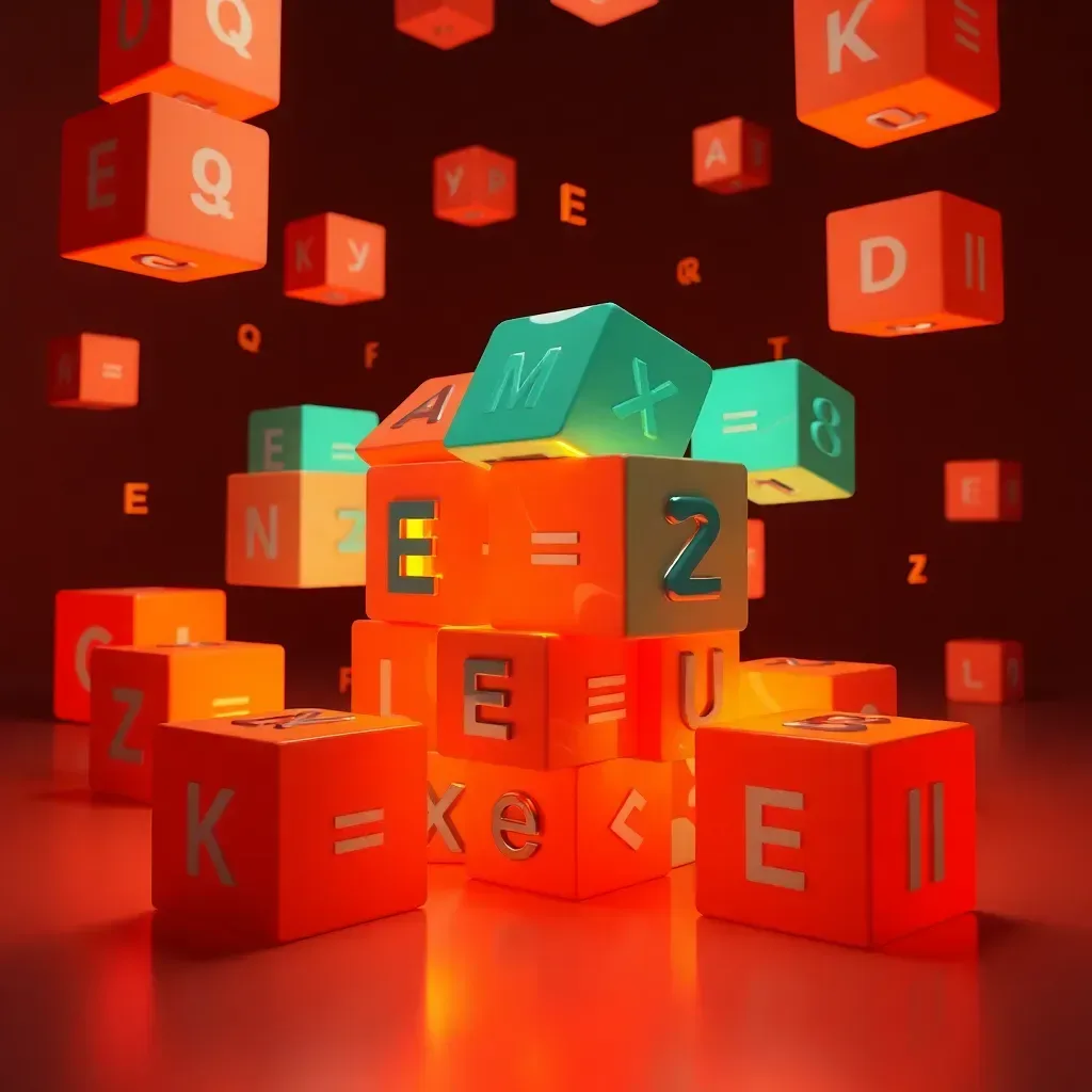 3D Letter Cube