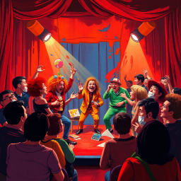 Improv Disaster: The Show Must Go On - Text-based game