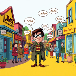 Whose Hello Is It Anyway? - Text-based game