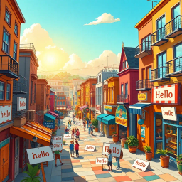 Whose Hello Is It Anyway? - Text-based game