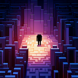 Escape from the Metapixel Maze - Text-based game