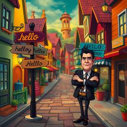 Whose Hello is it Anyway? - Text-based game