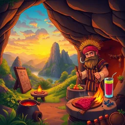 Caveman Cuisine: The Taste of Time - Text-based game