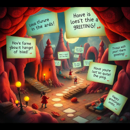 Whose Hello Is It Anyway? - Text-based game