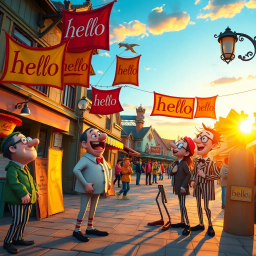 Whose Hello Is It Anyway? - Text-based game