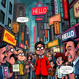 Whose Hello Is It Anyway? - Text-based game