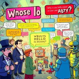 Whose Hello Is It Anyway? - Text-based game