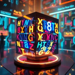 Spinning Glyph Cube - Text-based game
