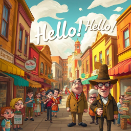 Whose Hello Is It Anyway? - Text-based game