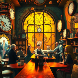 ChronoCafé: Time Sips & Twists - Text-based game