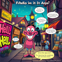 Whose Hello Is It Anyway? - Text-based game