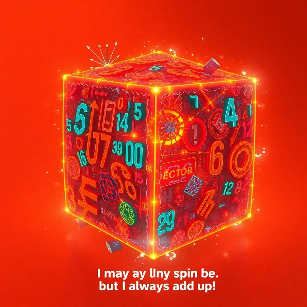 Spinning Glyph Cube