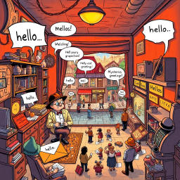 Whose Hello Is It Anyway? - Text-based game