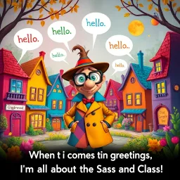 Whose Hello Is It Anyway? - Text-based game