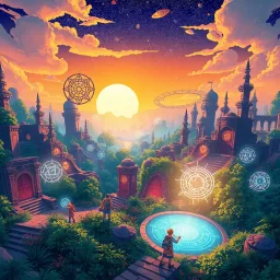 Spinning Glyph Quest - Text-based game
