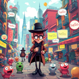 Whose Hello Is It Anyway? - Text-based game