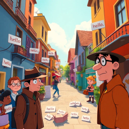 Whose Hello Is It Anyway? - Text-based game