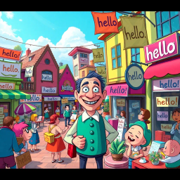 Whose Hello Is It Anyway? - Text-based game