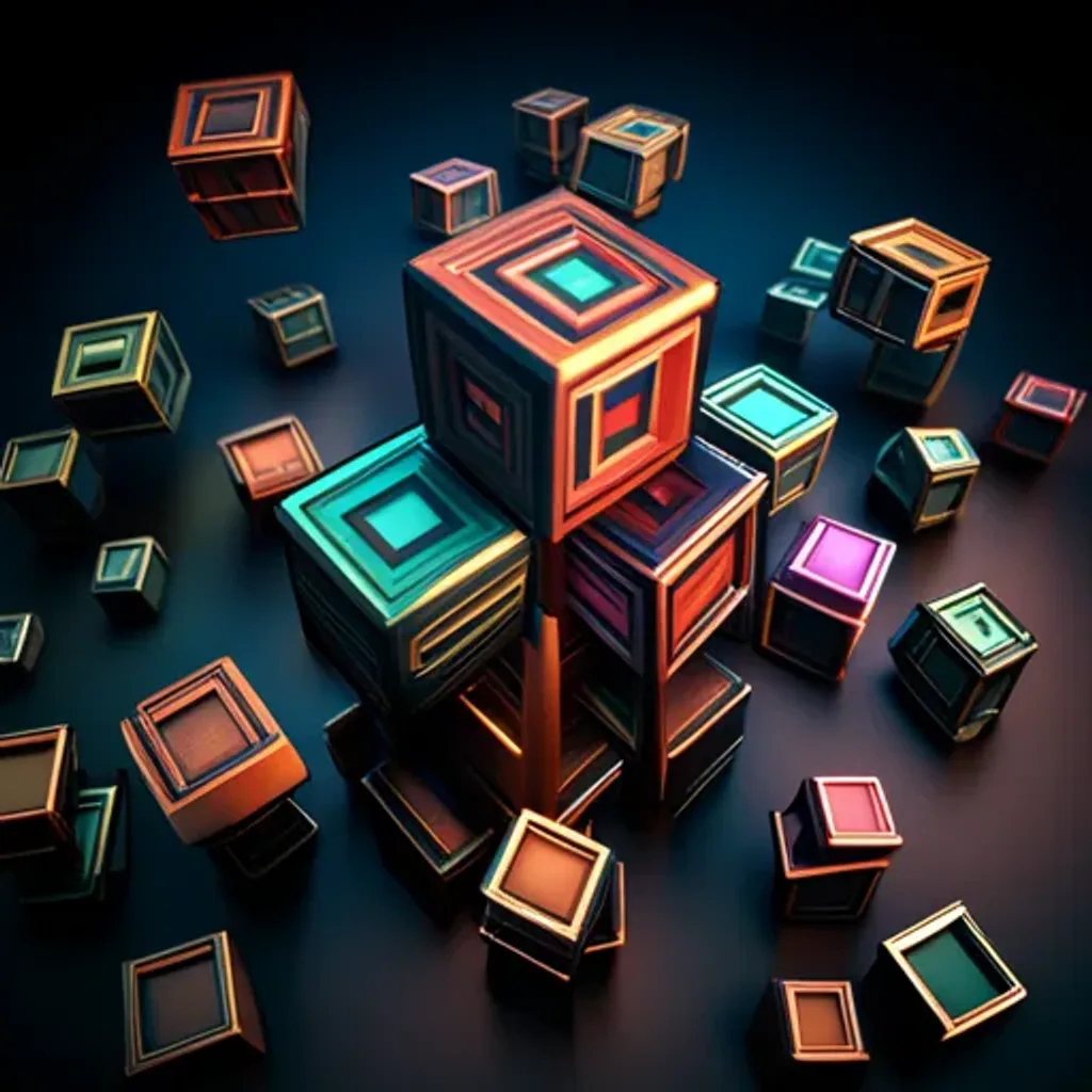 Spinning Glyph Cube