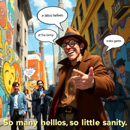 Whose Hello Is It Anyway? - Text-based game