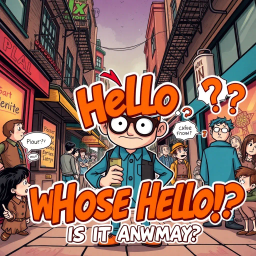 Whose Hello Is It Anyway? - Text-based game
