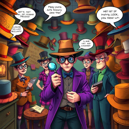 Whose Hat Is It Anyway? - Text-based game