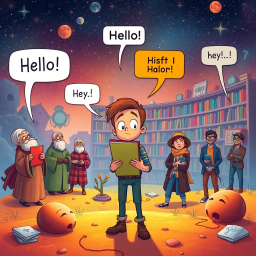 Whose Hello Is It Anyway? - Text-based game