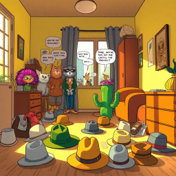 Whose Hat Is It Anyway? - Text-based game