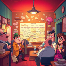 Whose Hello Is It Anyway? - Text-based game