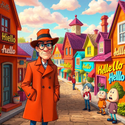 Whose Hello Is It Anyway? - Text-based game