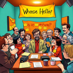 Whose Hello Is It Anyway? - Text-based game