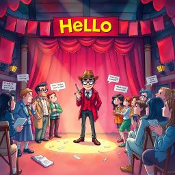 Whose Hello Is It Anyway? - Text-based game