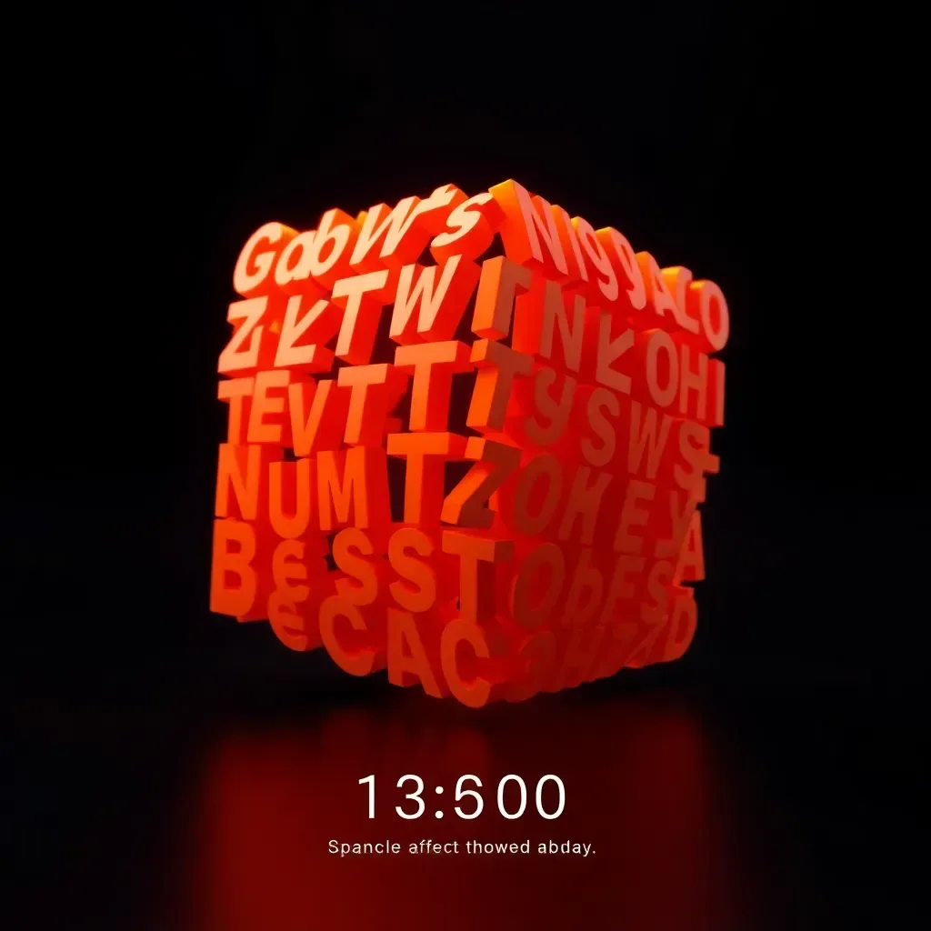 Spinning Glyphs