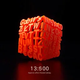 Spinning Glyphs