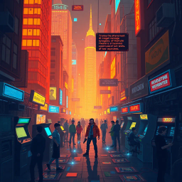 Pixelated Dystopia - Text-based game