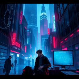 Tech Noir Mystery text games