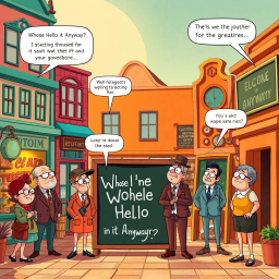 Whose Hello is it Anyway? - Text-based game
