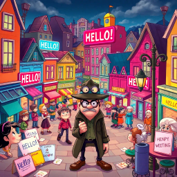 Whose Hello Is It Anyway? - Text-based game