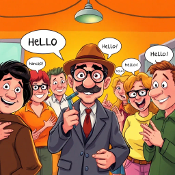 Whose Hello Is It Anyway? - Text-based game