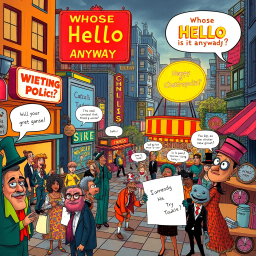 Whose Hello Is It Anyway? - Text-based game