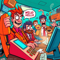 Whose Hello Is It Anyway? - Text-based game