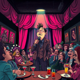 Mystery Social Satire text games