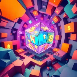 Spinning Math Cube Adventure - Text-based game