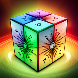 Spinning Math Cube - Text-based game