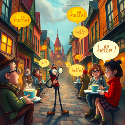 Whose Hello Is It Anyway? - Text-based game