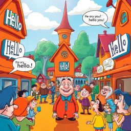 Whose Hello Is Anyway? - Text-based game