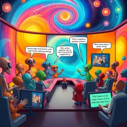 The Interdimensional Greeting Committee - Text-based game