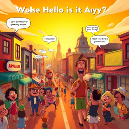 Whose Hello is it Anyway? - Text-based game