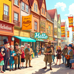 Whose Hello Is It Anyway? - Text-based game